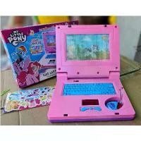 ราคา คอมพิวเตอร์โน๊ตบุ๊คโพนี่ note book มีเม้าส์ มีเสียง มีไฟ หน้าจอเคลื่อนที่ได้ โน๊ตบุ๊คของเล่นเด็ก***สินค้าพร้อมส่ง (1732415483663517535)