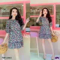 ราคา The Perfect Ladies ชุดเดรส เดรสลายดอก ทรงแขนพอง ชายระบายลายดอก ขายดีประจำเดือนนี้ (1731772963557246343)