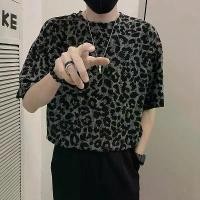 ราคา เสื้อยืด ลายเสือดาว แขนสั้น NO.1 สำหรับผู้ชาย อินเทรนด์ และลำลอง สไตล์ผู้ใหญ่ เสื้อทีอเนกประสงค์ มาใหม่ (1731877572921886946)