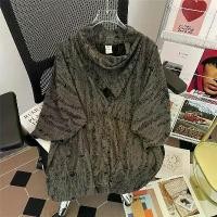 ราคา เสื้อยืด ทรงผิดปกติ สไตล์ฤดูร้อน สำหรับผู้ชายและผู้หญิง ดีไซน์ไม่ซ้ำใคร ทรงหลวม สไตล์วินเทจ เสื้อยืดแขนสามส่วน (1732185202733188541)