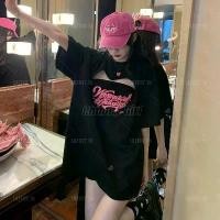 ราคา Plus size เสื้อผ้าสาวอวบ เสื้อยืดสาวอวบอ้วน ไซส์ใหญ่ ผู้หญิง เสื้อยืด oversize ทรงหลวม แขนสั้น คอกล ที่นิยมมากที่สุด (1731874573513492145)