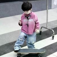 ราคา ชุดทูพีซฤดูใบไม้ร่วงของเด็กผู้ชาย สีสันสดใส เสื้อเชิ้ตแขนยาวไล่โทนสีสุดชิค กางเกงยีนส์ (1732046124502845114)