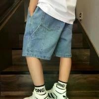 ราคา กางเกงโจ๊กเกอร์ สไตล์เกาหลี สำหรับเด็กผู้ชาย กางเกงขาสั้น กางเกงยีนส์ฮิปฮอป (1731718973130377410)