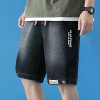 ราคา กางเกงยีนส์ขาสั้นผู้ชาย ฤดูร้อน บาง ฮิปฮอป อินเทรนด์ อเนกประสงค์ กางเกงขาสั้น CF* (1731593300736443458)