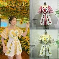 ราคา ชุดเซตกางเกงขาสั้น เสื้อตัวยาว+กางเกงขาสั้น ลายสก็อต งานปัก งานป้าย jusmint สินค้าขายดี (1731738508004328692)