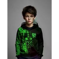 ราคา เสื้อฮู้ดเด็ก ธีม Minecraft Creeper และ Pixel เท่ สไตล์เกม Minecraft แรงบันดาลใจด้วย CreeperPixel สีเขียว เสื้อฮู้ด Minecraft Pixel อินเทรนด์ สำหรับเด็ก สนุกกับการเล่นเกม (1731910948288235451)