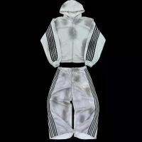 ราคา ชุดสูทผู้ชาย สไตล์สตรีทยอเมริกัน สายโกธิค ปักลาย ซิปขึ้น เสื้อฮู้ด วัสดุผ้าฝ้าย กางเกงยีนส์ลายน้ำสกปรก ทันสมัย เหมาะสำหรับคู่รัก ชุดกีฬา (1732311315757434273)