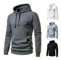 ราคา เสื้อสวมหัวลำลองผู้ชาย, เสื้อผ้าผู้ชายแฟชั่น, เสื้อสเวตเตอร์ Jacquard, ผ้าคอตตอนกำมะหยี่ลายสก๊อต, เสื้อฮู้ด, 2025 มาใหม่ (1731674973273687837)