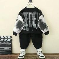 ราคา เด็กวัยหัดเดิน เด็กผู้ชาย แฟชั่น แขนยาว เสื้อสเวตเตอร์ และ กางเกงขายาว เซ็ต เหมาะสำหรับชุดฤดูใบไม้ผลิและฤดูใบไม้ร่วง (1731943314530076391)