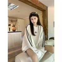 ราคา เสื้อสเวตเตอร์ ไซส์ M-2XL งานปัก แขนยาว สไตล์เกาหลี โอเวอร์ไซส์ สำหรับผู้หญิง (1731648814996030780)