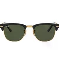 ราคา แว่นกันแดด Rayban Clubmaster folding RB2176 901 Black/G15 (1732250843005420720)