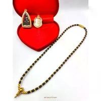 ราคา K031 สร้อยคอ สร้อยกะลาสีดำคั่นทองเลเซอร์ 2-1 ยาว 24 นิ้ว สร้อยกะลา สร้อยห้อยพระ สร้อยผู้ชาย พระเครื่อง (1732391378827773731)