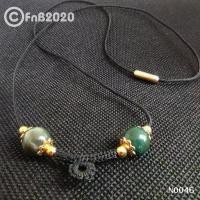 ราคา 【คนไทยแนะนำ!】 สร้อยคอ สร้อยพระ เชือกร่มขนาด 1 มิล ความยาว 24 นิ้ว สวมหัวได้เลย หยกแท้เม็ดกลมขนาด 8 มิล แต่งอะไหล่ทองเลเซอร์แท้ (1732277804539741347)