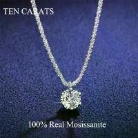 ราคา สร้อยคอ Moissanite, TEN CARATS, 0.5-2CT GRA, สำหรับผู้หญิง, สี D, ประกาย, จี้เพชรห้องปฏิบัติการคลาสสิก, เงินสเตอร์ลิง 925 (1731924279370483295)