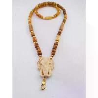 ราคา สร้อยคอ งานกระดูกช้าง ฟอกน้ำตาล ห้อยพระ1องค์ ยาว 24 นิ้ว (1732391395152267045)