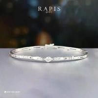 ราคา สร้อยข้อมือ ทองคำขาวประดับเพชรแท้ (1732398183920207139)