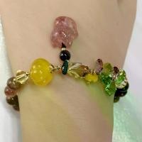 ราคา สร้อยข้อมือคริสตัล, Shijia, นำเข้าออสเตรียแท้, ลูกปัดฟักทองทัวร์มาลีน, สร้อยข้อมือ Chalcedony (1731747151146747871)