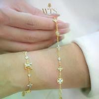 ราคา สร้อยข้อมือLVเพชรแท้ (เบลเยี่ยม) วังทองสร้อยเจมส์ (1732100422455952587)