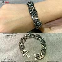 ราคา [COD] สร้อยข้อมือกางเขน Highรมดำ Chrome heart สร้อยข้อมือChrome Heart โซ่ สแตนเลสแท้100% 316l (1732334987665049243)