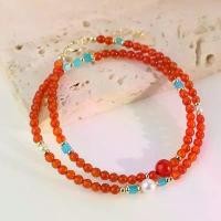 ราคา MINDO หินสีนำโชค CARNELIAN หินคาเนเลี่ยน หินแห่งคำอวยพร สร้อยข้อมือ กำไลหิน (1732140024000054855)