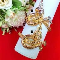 ราคา กำไลคลิปล็อคพญานาค เส้นผ่านศูนย์กลาง 5.5 cm เสริมโชค เสริมดวง เสริมบารมี ใส่อาบน้ำได้ สร้อยข้อมือ ทองไมครอน ทองชุบ ขายดีประจำเดือนนี้ (1732068247721051482)