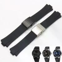 ราคา สายนาฬิกาดำน้ำ, สายยางซิลิโคน, อินเทอร์เฟซนูน, ขนาด 24*11, สำหรับ ORIS AQUIS สร้อยข้อมือ, สวมใส่ได้, สายนาฬิกากันน้ำ, พร้อมหัวเข็มขัดพับ, ราคาไม่แพง (1732310975879022494)