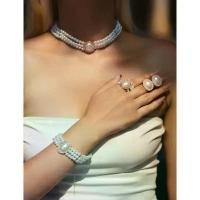ราคา ชุดเครื่องประดับมุก สร้อยคอ สร้อยข้อมือ ต่างหู พร้อมส่ง ขายร้อน (1732061212161378114)