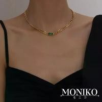 ราคา MONIKO สร้อยคอ สร้อยข้อมือ ต่างหู ประดับเพทายมรกต สไตล์โบราณ ขนาดเล็ก สําหรับผู้หญิง (1732326511016642479)