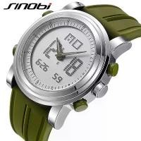 ราคา นาฬิกาสปอร์ตสำหรับผู้ชาย SINOBI จอแสดงผลคู่ อะนาล็อกและดิจิตอล จอแสดงผล LED อิเล็กทรอนิกส์ ควอตซ์ นาฬิกาข้อมือ มัลติฟังก์ชั่น กันน้ำ (1730879316986268416)
