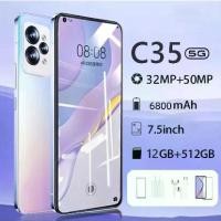 ราคา 【รับประกัน 12 เดือน】VIV Q สมาร์ทโฟน 5G ใหม่ C35 กล้อง HD 7.5 นิ้ว รองรับ Dual SIM สแตนด์บาย หน่วยความจำ 12GB+512GB โทรศัพท์นักเรียน Android 10.0 (1731571230247257196)