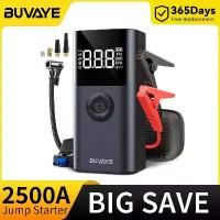ราคา BUVAYE 4 In 1 2500A เครื่องสตาร์ทแบบพกพา พาวเวอร์แบงค์ ปั๊มลม 150PSI บูสเตอร์แบตเตอรี่รถยนต์ เหมาะสำหรับรถยนต์ 12V พาวเวอร์แบงค์สตาร์ทแบตเตอรี่รถยนต์ [COD] (1731967228622571400)