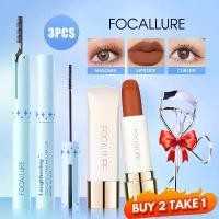 ราคา ลิปสติกเนื้อแมทสุดหรู FOCALLURE + มาสคาร่า FOCALLURE Pro-Length 2MM Ultra-fine กันน้ำ + ที่ดัดขนตาที่ทนทาน, แต่งหน้าให้ความชุ่มชื้นอย่างราบรื่น, ติดทนนาน, เครื่องสำอางตามธรรมชาติ (1732141810267948608)
