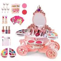 ราคา ชุดเครื่องสำอางจำลอง, ของเล่นเด็กผู้หญิง, แต่งหน้าเด็ก, สวมบทบาท, ยาทาเล็บ, เครื่องประดับลิปสติก, ตุ๊กตาสำหรับเด็ก, เหมาะสำหรับของเล่นเด็กอายุ 3 ปี, รายการของขวัญ (1732346944724173870)