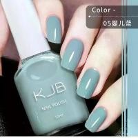 ราคา COD ส่งจากไทย ** ยาทาเล็บ KJB ไม่ต้องอบ ไม่ลอก สีทาเล็บ2024 สีทาเล็บสไตร์เกาหลี (1732407105393034314)