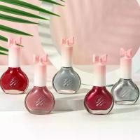 ราคา ยาทาเล็บ BK แฟชั่นคลาสสิก ยาทาเล็บชนิดน้ำ ไม่สามารถลอกออกได้ สีไวน์แดงและอะโวคาโด โปร่งใส พร้อมกลิตเตอร์สีเงิน 8.5ML (1731873731614967453)