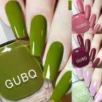 ราคา 【น้ํายาทาเล็บ】ยาทาเล็บ GUBQ แห้งเร็ว กันน้ำ กลิตเตอร์ ติดทนนาน สีชมพู ยาทาเล็บปกติ มีให้เลือก 45 สี [COD] จัดส่ง 24 ชั่วโมง (1731886565678286789)