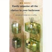 ราคา ตะกร้าเก็บของติดผนัง ชุด 2 ใบ ตะกร้าอาบน้ำ พลาสติกใส วางซ้อนกันได้ กล่องแขวนกาว เหมาะสำหรับห้องน้ำ ห้องครัว ตู้ ห้องเก็บของ ปลอดสาร BPA ขนาดใหญ่ โปร่งใส (1732290657860421027)