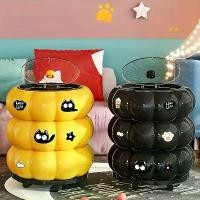 ราคา ถังขยะทรงกลมรูปข้าวโพด มาใหม่ มีฝาปิด ทำจากวัสดุ PP หนา ทนทาน ล้อเคลื่อนย้ายง่าย ของตกแต่งบ้านสร้างสรรค์ ถังเก็บของอเนกประสงค์ เหมาะสำหรับห้องครัว ห้องน้ำ ห้องนอน สีดำ/เหลือง (1731907568107882124)