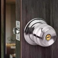 ราคา ลูกบิดประตูแบบมีกุญแจ, ล็อคมือจับประตูสแตนเลส, ล็อคประตูภายในและภายนอก, เหมาะสำหรับประตูในร่ม, ห้องนอน, ห้องน้ำ (1731672015085667870)