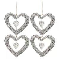 ราคา เครื่องประดับแขวนผนังหวายหัวใจ ชุด 4 ชิ้น พวงหรีดลูกไม้าหวาย เหมาะสำหรับงานแต่งงาน คริสต์มาส ห้องนอน และตกแต่งเหตุการณ์ (1732321685959181338)