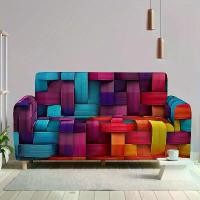 ราคา ผ้าคลุมโซฟาแบบยืดหยุ่นไล่สี ลายสก๊อตเรขาคณิตสดใส 1 ชิ้น ทำจากเส้นใยโพลีเอสเตอร์ยืดหยุ่นสามารถซักเครื่องได้ เหมาะสำหรับห้องนั่งเล่น ห้องนอน ห้องรับประทานอาหาร โซฟาห้องนั่งเล่น (1732013763921151015)