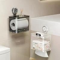 ราคา กล่องทิชชู่ติดถ้วยดูด กันน้ำ ห้องน้ำ กล่องกระดาษชำระ เจาะฟรี กล่องจ่ายทิชชู่ ติดผนัง ที่ใส่ม้วนกระดาษชำระ (1731817361228596742)