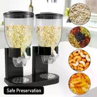 ราคา เครื่องจ่ายซีเรียลคู่, ความจุ 2L, เครื่องจ่ายอาหารสัตว์แห้งแบบคู่, เครื่องจ่ายซีเรียลกระป๋องแบบใช้ซ้ำได้, ป้องกันการรั่ว, เครื่องจ่ายที่เก็บอาหาร, ใช้งานง่าย, เหมาะสำหรับขนม, ถั่ (1730621047508928742)