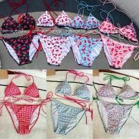 ราคา Bikini Setชุดว่ายน้ำ เซ็ท2ชิ้น บิกินี่ลายเชอร์รี่ ผูกคอผูกหลัง ท่อนล่างแบบผูกข้าง เหมาะกับซัมเมอร์สุดๆ️ (มีหลายลาย) (1732336439399188950)