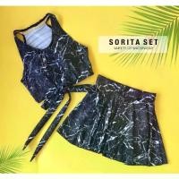 ราคา 【COD】Sorita Bikini Top set ชุดว่ายน้ำกัน UV ผ้าว่ายน้ำของแท้ 100% ชุดเซทผู้หญิง (1731662010839827534)