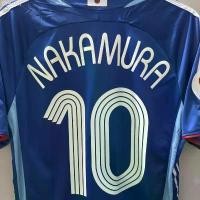 ราคา เสื้อทีมบ้านของทีมชาติญี่ปุ่น, เสื้อยืดแขนสั้น, ชุดฟุตบอล, สไตล์ย้อนยุค, Nakada Hidesu NAKAMURA, ราคาถูก, 2006football suit ราคา (1732131579177895652)