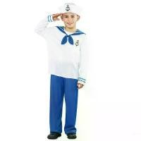 ราคา CHD81244 ชุดกะลาสี ทหารเรือ white sailor suit ด่วนมีส่งGrabค่า COD (1732376373321040990)