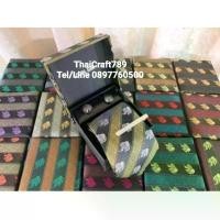 ราคา [COD] ชุดเนคไท Set Neck Tie ชุดเนคไทผ้าไหมแท้ 100% ลายช้าง พร้อมกล่องผ้าไหมและคัฟลิงก์ มีสีสันให้เลือกแล้ว (1731402387340952657)