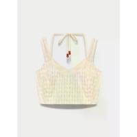 ราคา [Pomelo] เสื้อทรงครอปผูกโบว์ที่อก / Bow Tie Crop Top (1731970271428708443)