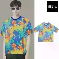 ราคา Tie dye print oversize เสื้อยืดตัวหลวมพิมพ์ลายมัดย้อม (1730270670131792625)